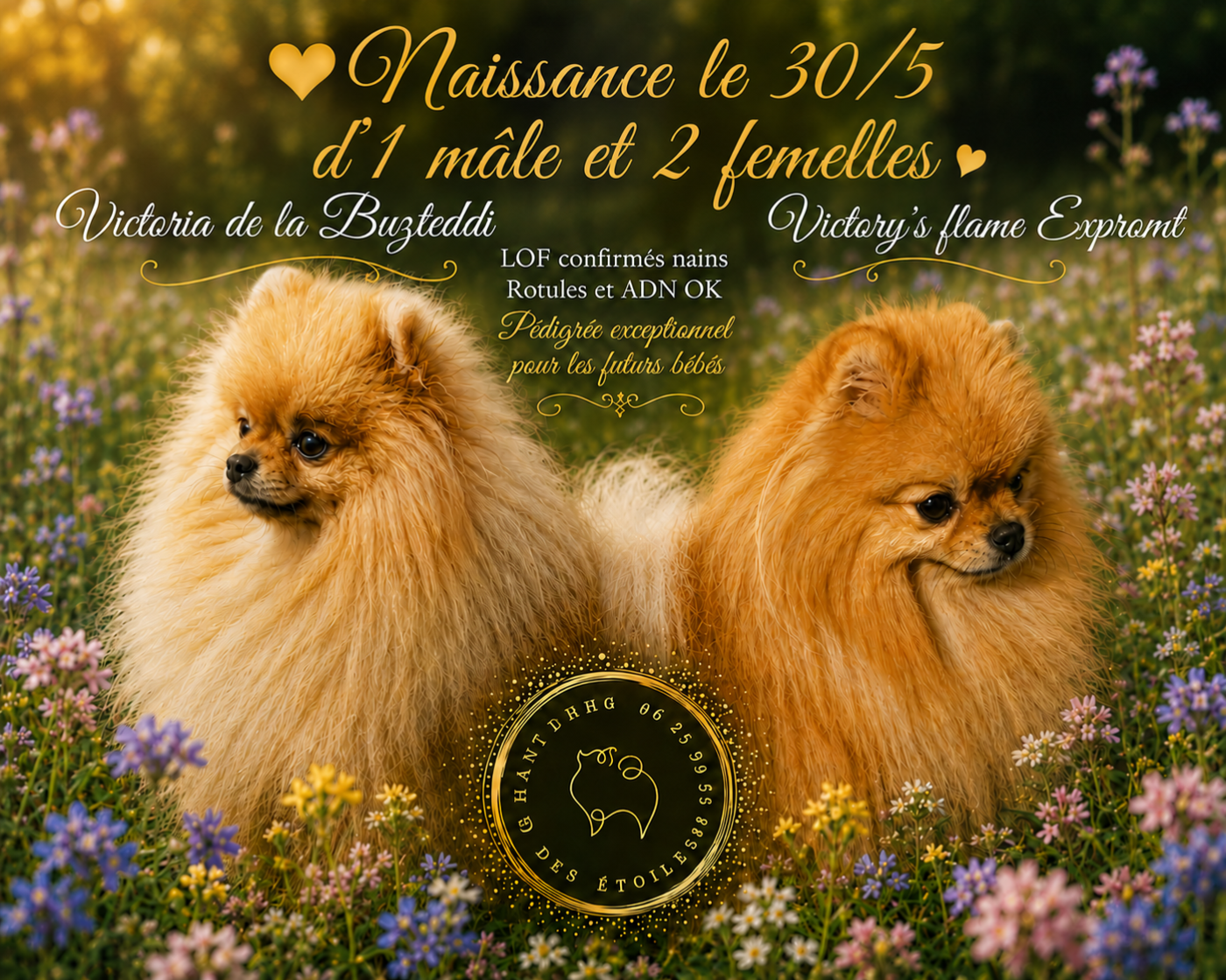Chiot Spitz allemand Du Chant Des Etoiles
